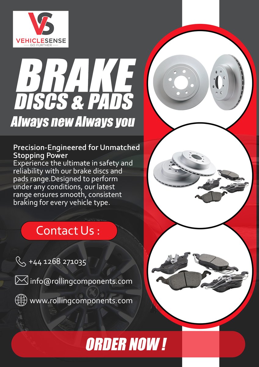 rollingcomp's tweet photo. Upgrade Your Vehicle's Performance with Our Premium
BRAKE DISCS and PADS ! https://t.co/pFWjKCDWt7