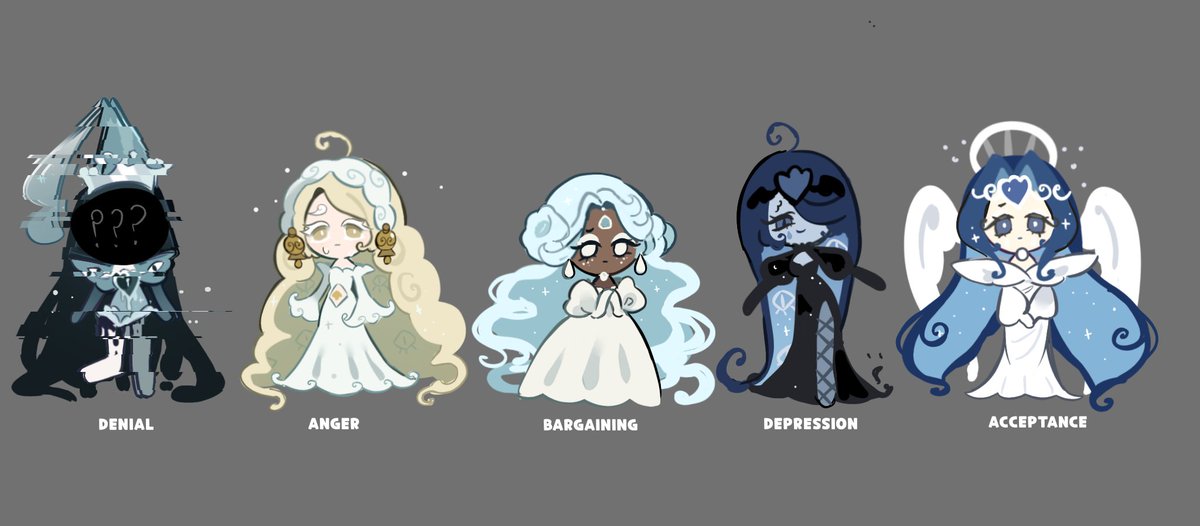 Yes! Her form represents the 5 stages of grief