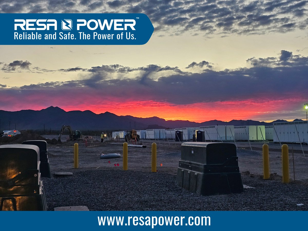 ResaPower's tweet photo. Recently, our team took on and completed commissioning support for a new (BESS) facility in Arizona. Working alongside another testing firm on site, they helped verify that the critical equipment was protected and ready for reliable operation. https://t.co/NvUTi8TNko https://t.co/QFRAjcg7DN