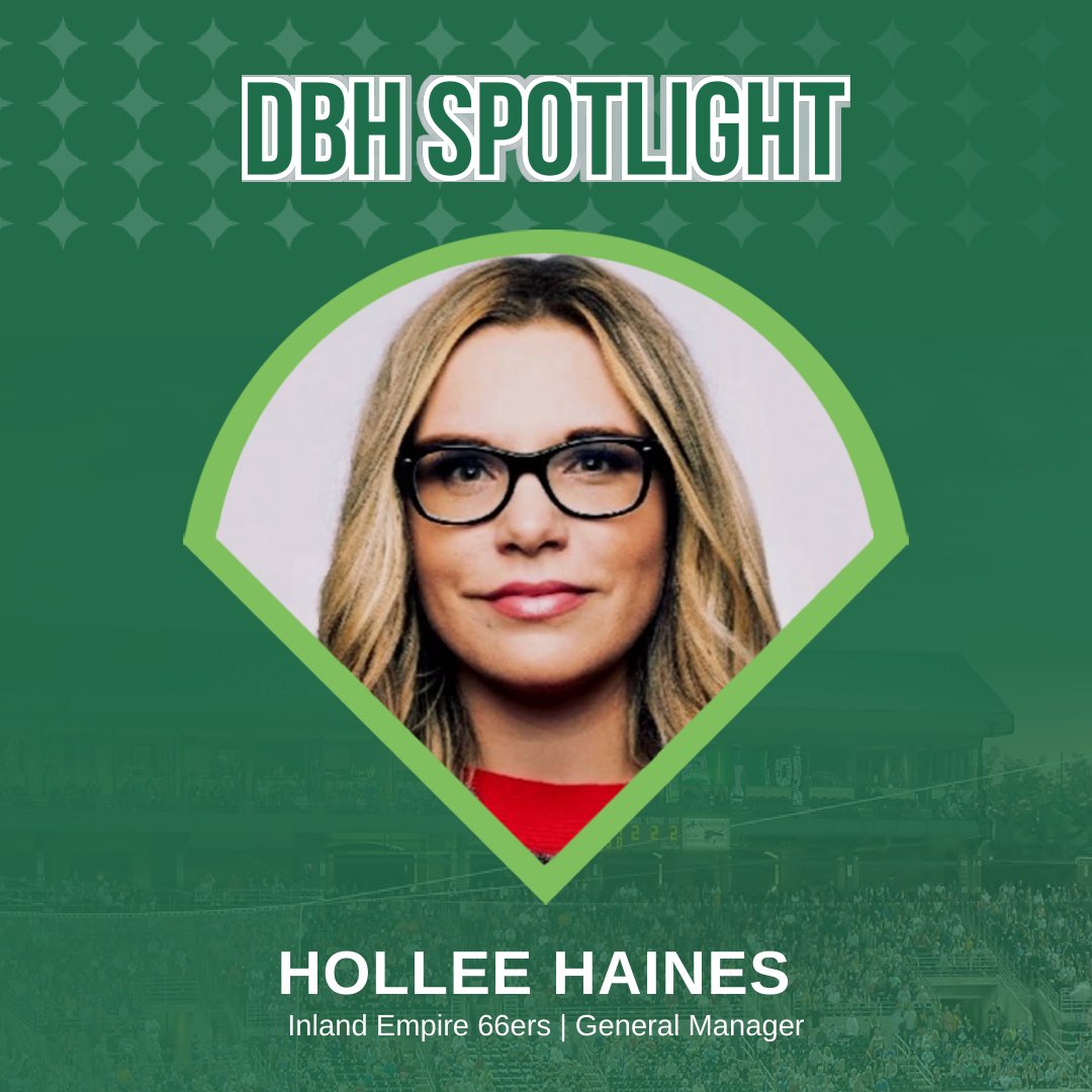 diamondbaseball's tweet photo. Employee Spotlight: Hollee Haines, GM of the @66ersBaseball 

After seven years driving the 66ers’ growth and fan experience, she stepped into the GM role in 2025.

On game day, she’s everywhere: walking the facility, meeting fans, talking with coaches, even pulling tarp. https://t.co/omzfWlNsn2