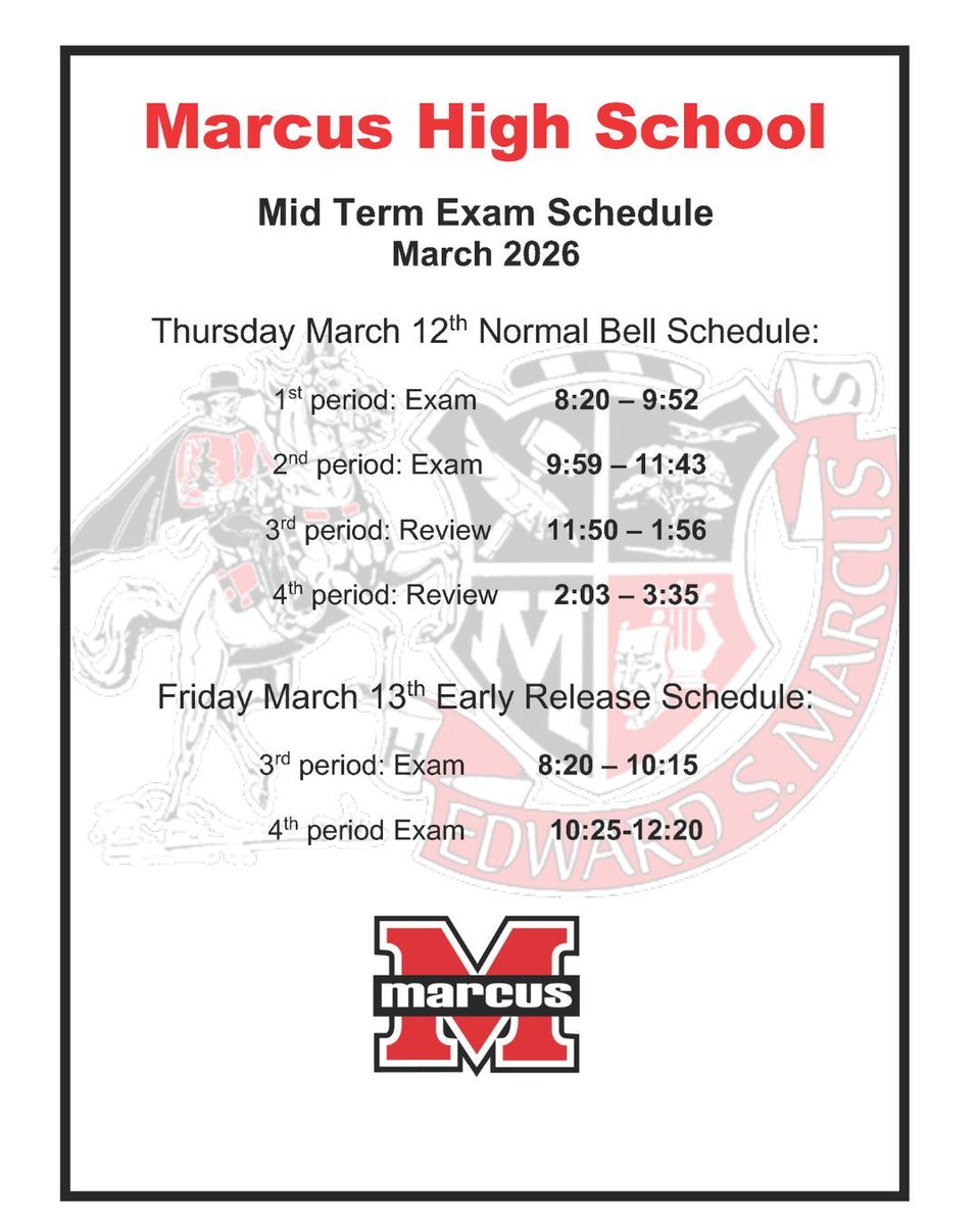 Marcus High School tweet media