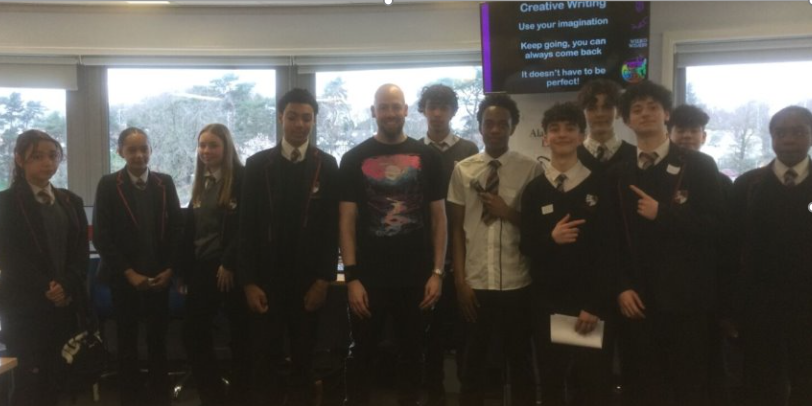 lawnswoodschool's tweet photo. Students have enjoyed their Rap workshop in the library today as part of #LawnswoodBookWeek. Huge thanks to poet & rapper, Wilko Wilkes, for an amazing workshop! #RapforGood #WorldBookDay2026 https://t.co/nD52KI6qLs