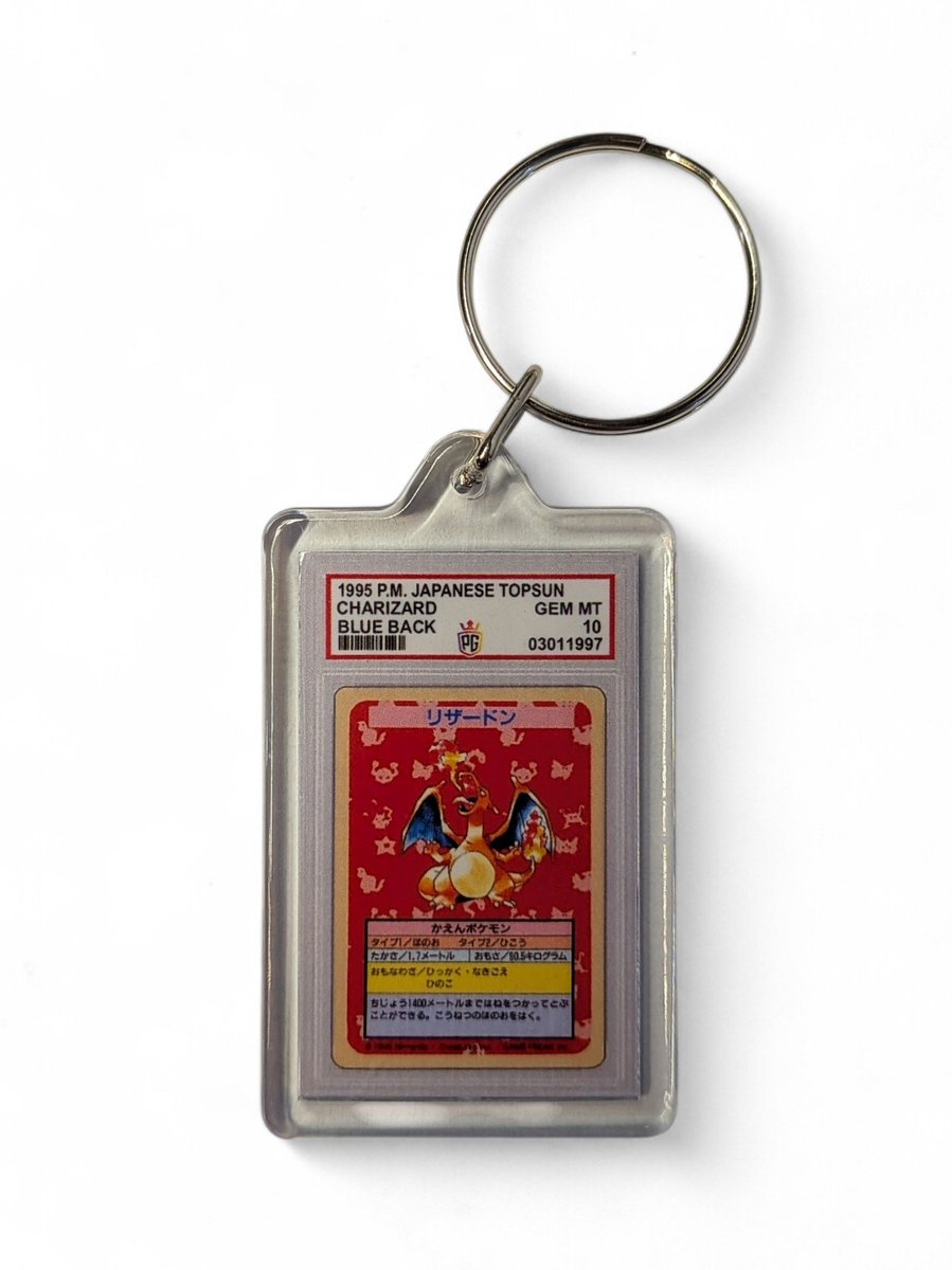 PGK_Keychains's tweet photo. @3bangerbreaks @518Collects Our Pokémon keychains are top sellers! 🔥

💎 PGK 1998 PIKACHU HOLO ILLUSTRATOR
https://t.co/58zzrLJmj5

🟡 PGK 1999 CHARIZARD HOLO 1ST EDITION  #4
https://t.co/1OkGuKR83O

🔴 PGK 1995 CHARIZARD TOPSUN
https://t.co/3qOXuQ0NmC

$15 bucks each, 2/$25 or 3/$35 ✔️ https://t.co/2Z21S9Gj4V