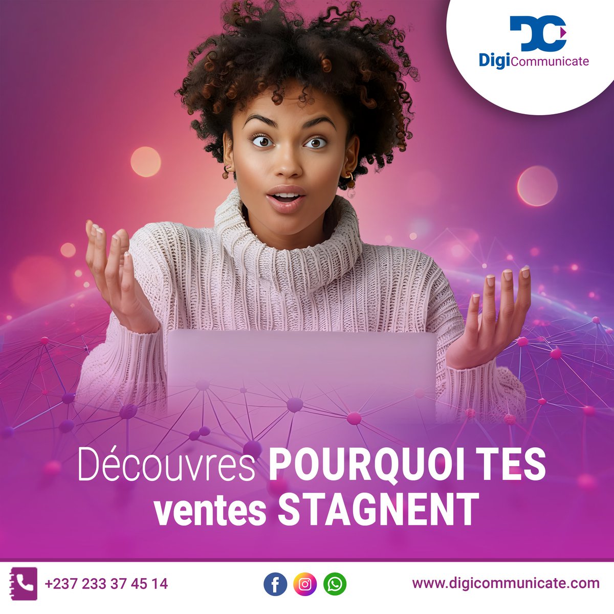 digicommunicate's tweet photo. Pourquoi tes ventes stagnent ?

Manque de visibilité ?
Stratégie floue ?
Ou absence de système ?
La vraie question :
 sais-tu ce qui bloque tes ventes ?
#Business #MarketingDigital #Entrepreneur https://t.co/8UL2n0bUyv