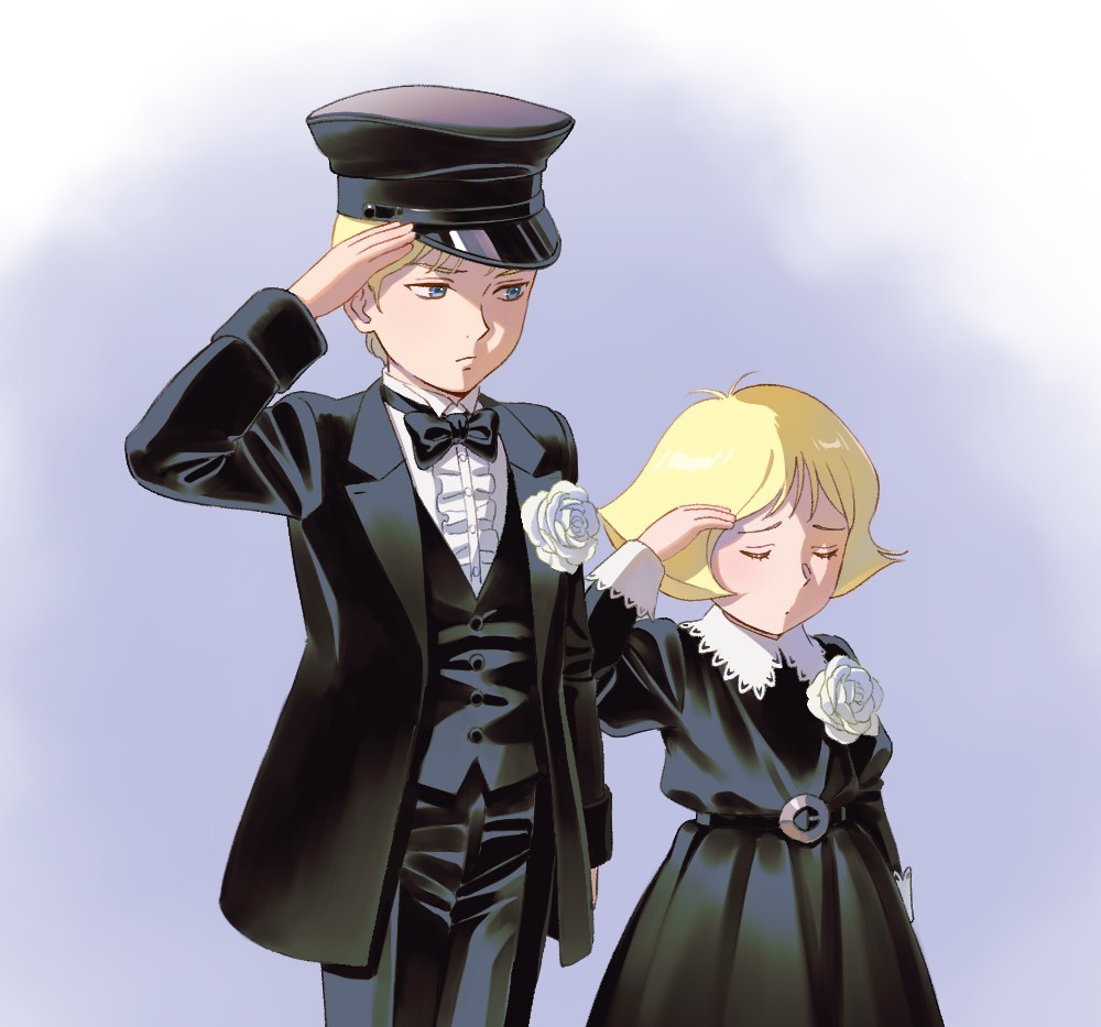 ダイクン兄妹
この時に限らず幼少期は服装が素敵…