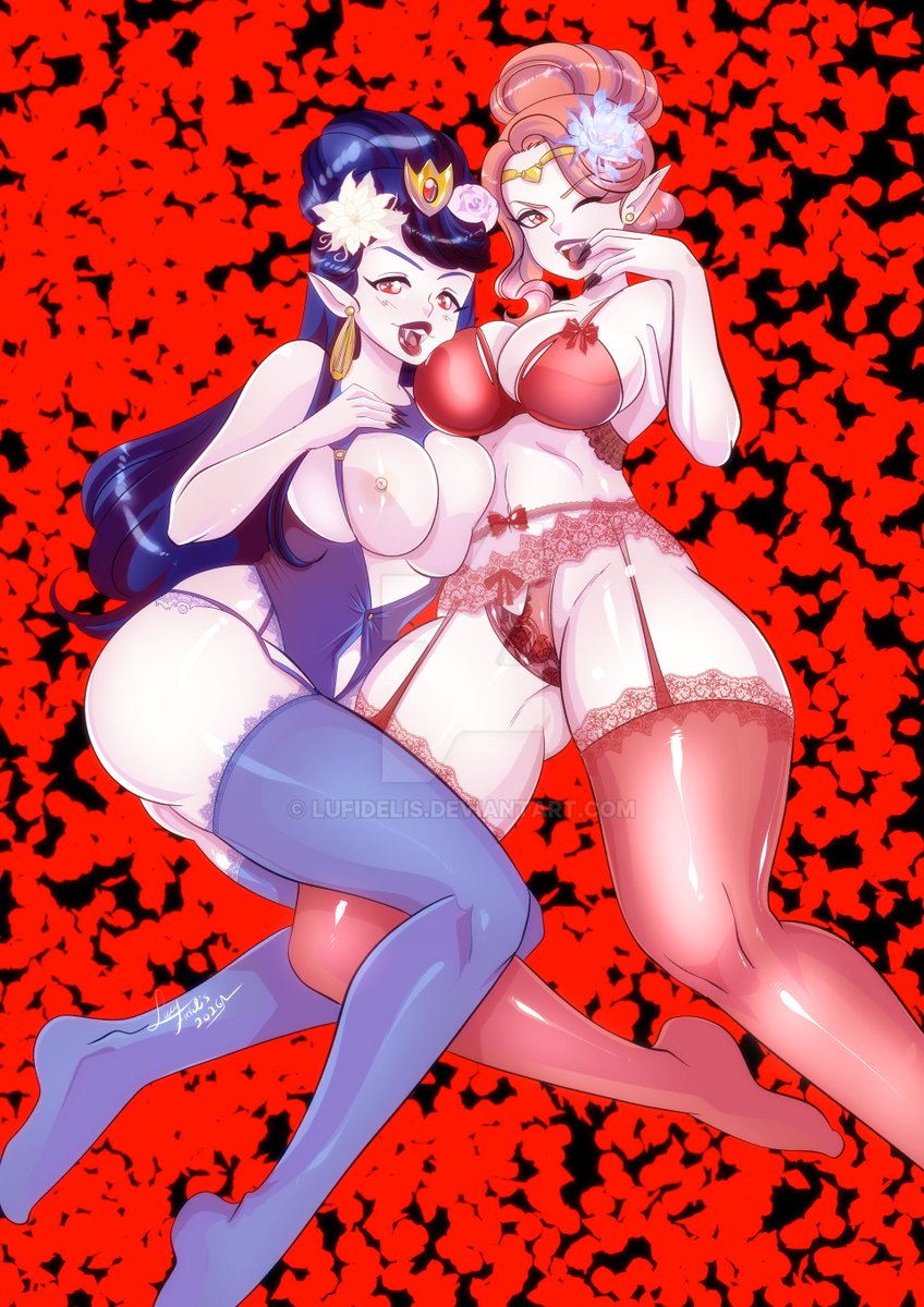 lucyfidelis's tweet photo. New commissioned piece of sexy vampires babes of apotecary diaries #Commission  #Vampire #commissionsopen https://t.co/5cluBPpwyH
