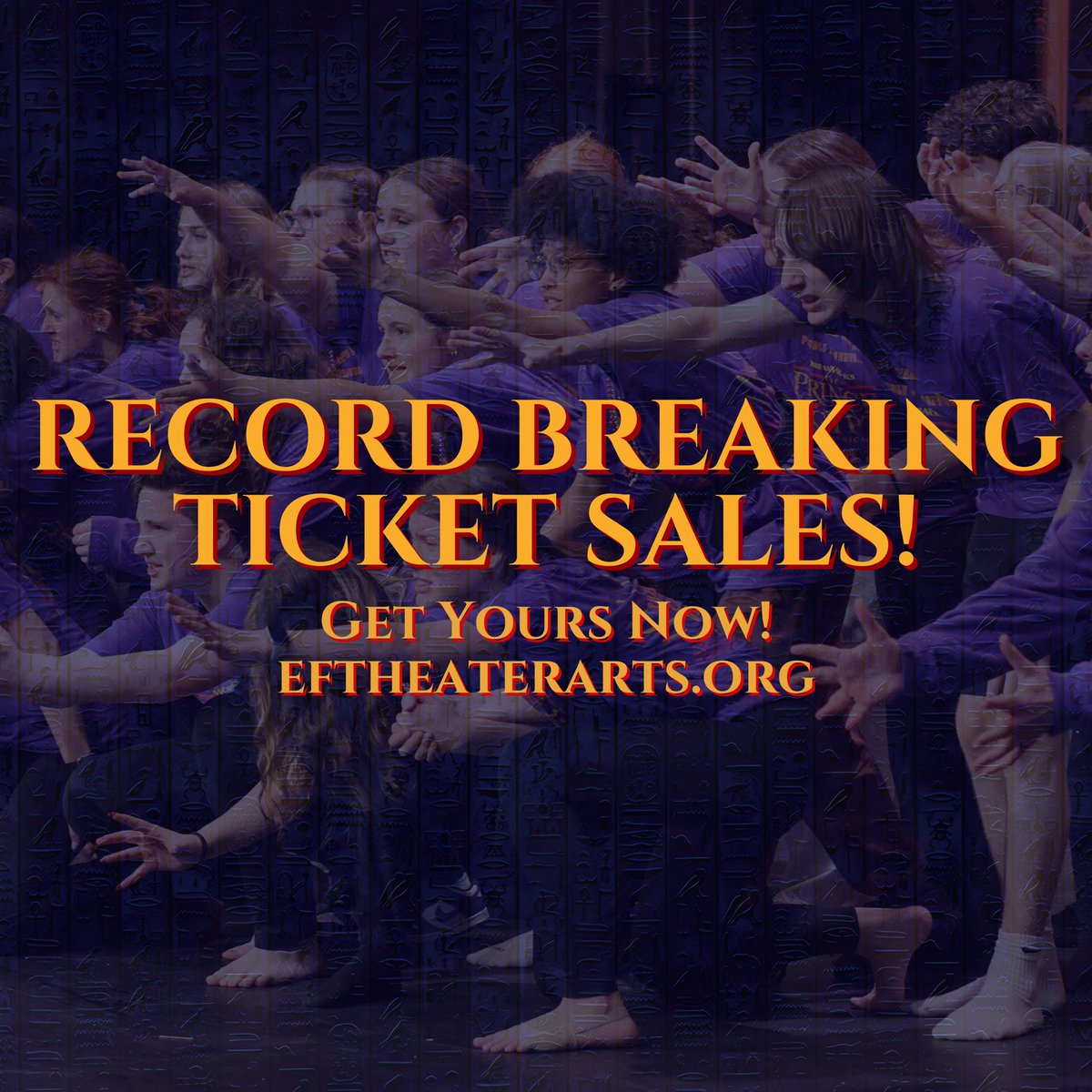 Record-breaking start for the Elizabeth Forward HS musical!

In the first weekend of ticket sales alone, over 1,000 tickets were sold!

Tickets are going fast… get yours while you can! 🎟️

EFTheaterArts.org