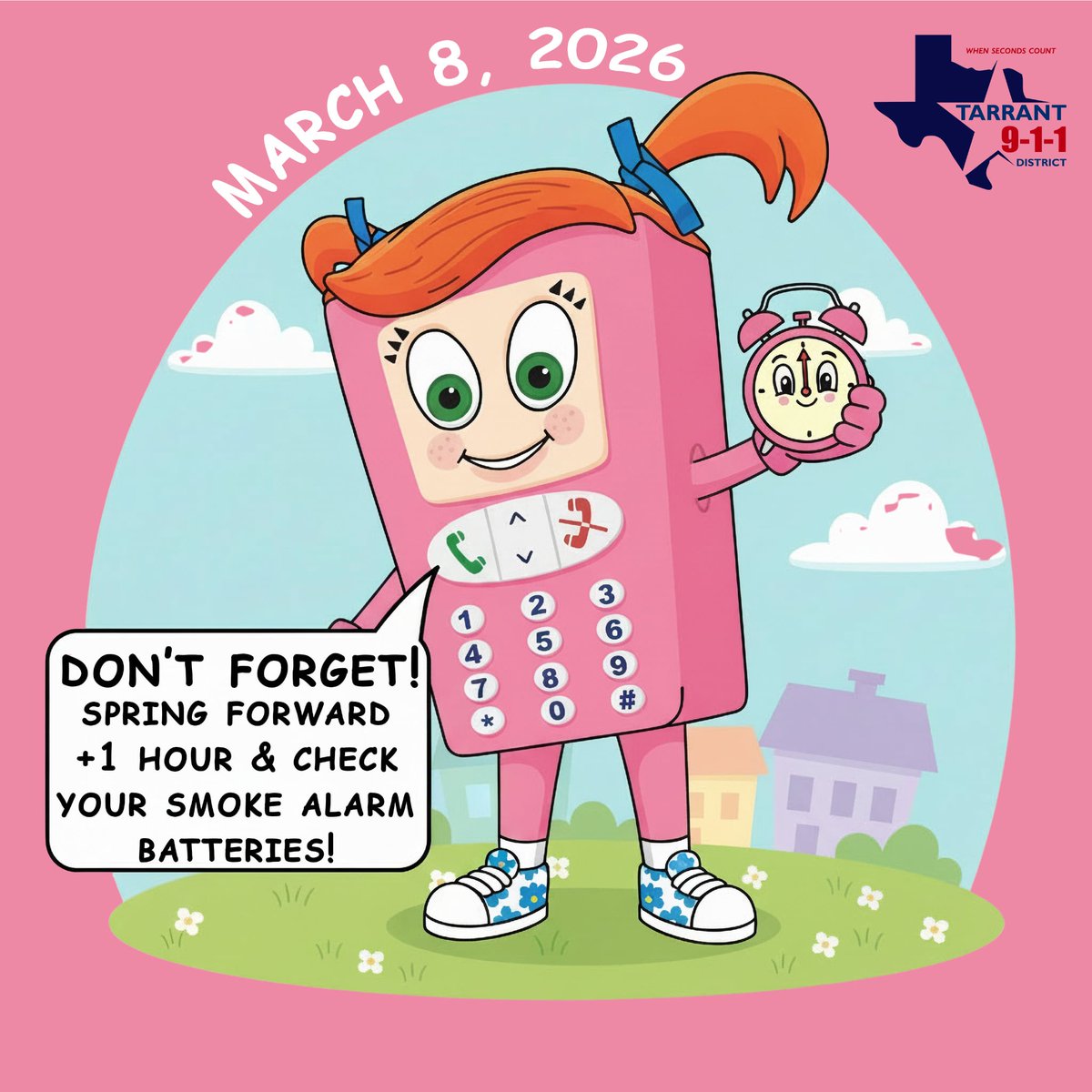 Spring Forward is this Sunday! ⏰🌼
Update your clocks + check your smoke alarm batteries — small steps that keep you safe.
Bonus points if you remember all the clocks 😄
#DaylightSavingTime #SafetyFirst