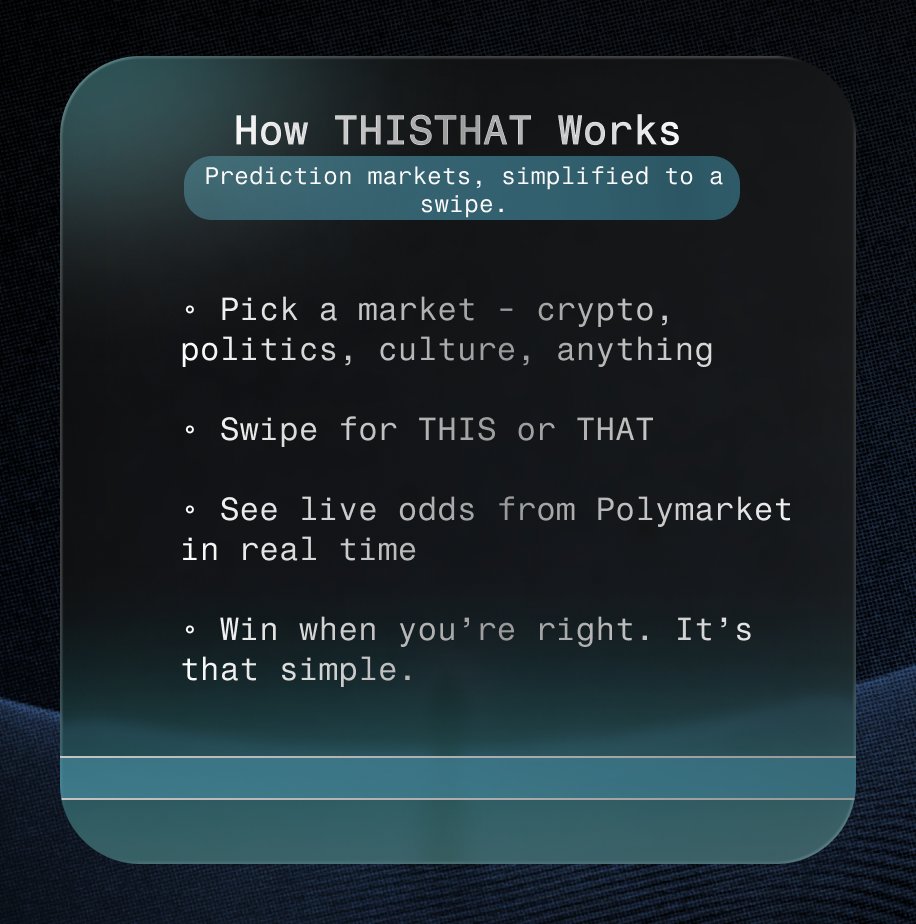 thatapp's tweet photo. Predicting should feel effortless. THISTHAT helps you with that. https://t.co/qKg0aOGvuO