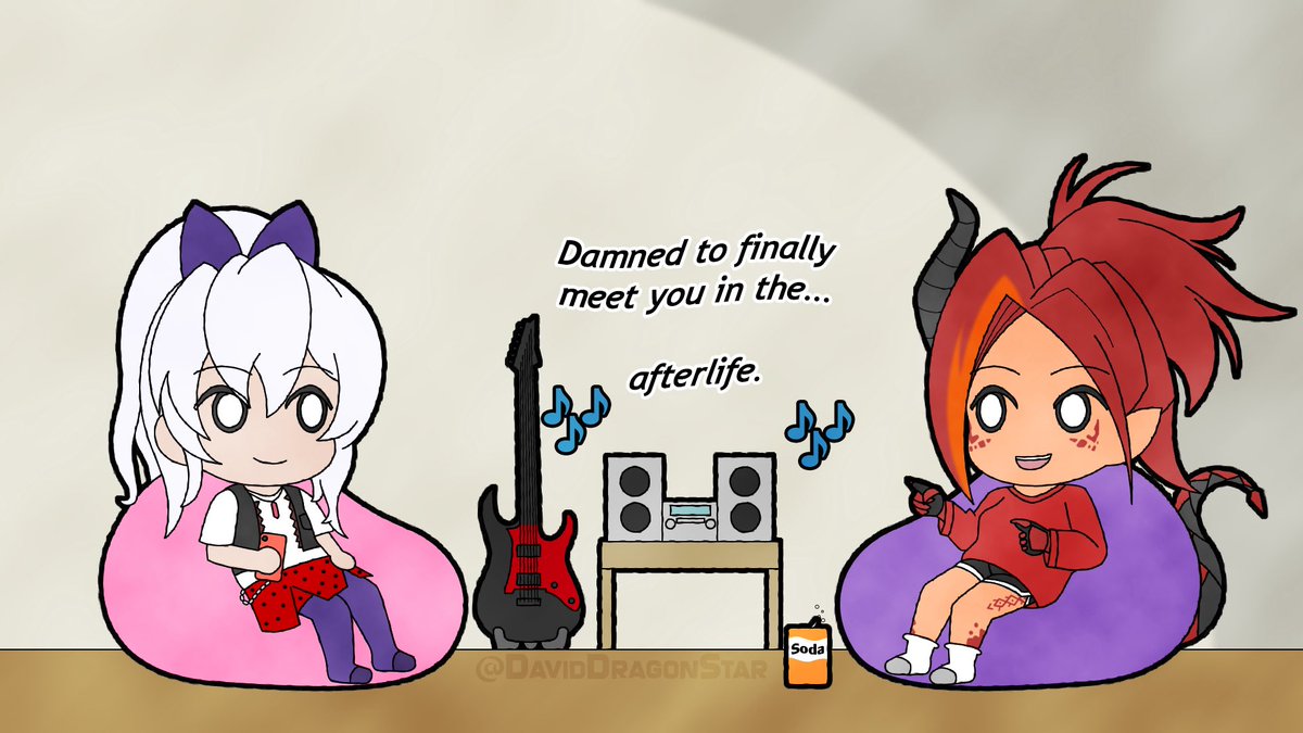 Eeveesona's tweet photo. Ruri and some other ocs (belonging too @Lewy601 @SharonPearLee and @altaneroo , (and ruri being bad with money) ((also featured ruri casual outfit for G ) 

Drawn by @/DavidDragonStar https://t.co/wnn9ImdMqf