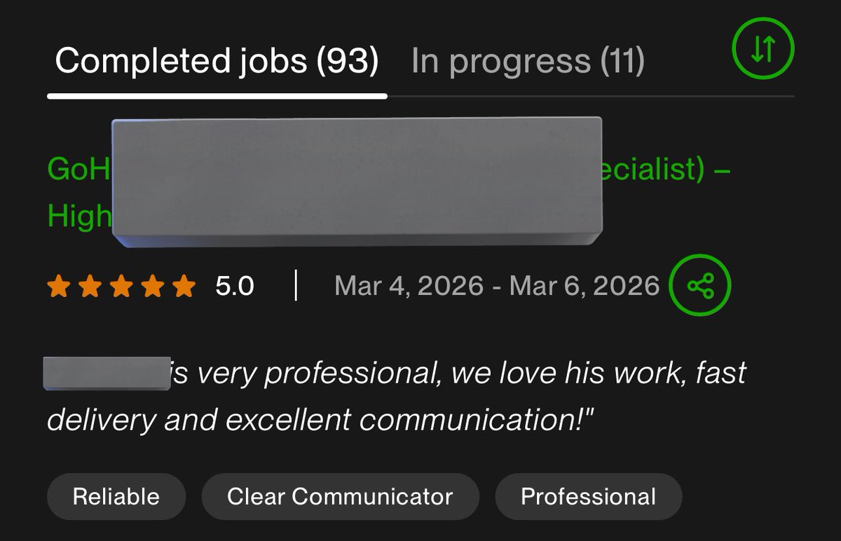 davidthefunnel's tweet photo. Just got another 5 star review on VSL funnel offer I got two days ago @Upwork

This is why I give every single project my absolute best. When a client is happy it means everything.

#Upwork #FunnelDesign #ClientReview #Freelancing https://t.co/II81XIu7Ge