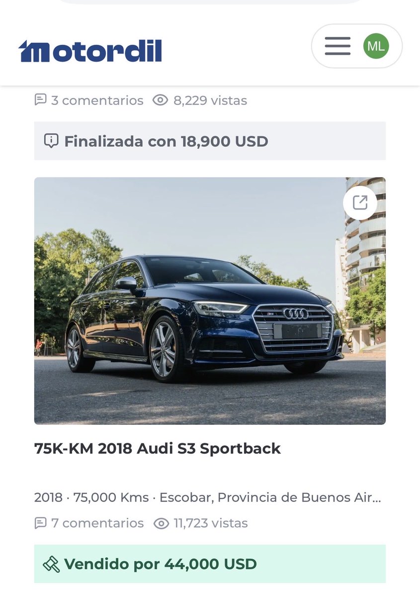 No los iba a dejar sin otro hallazgo diario:

Gran opción para el que le gustan los autos pero no quiere renegar. Sirve para ir al súper, llevar los chicos al colegio y divertirse. Personalmente, el gris en esta carrocería hatchback le queda MUY bien.

Está en precio de mercado
