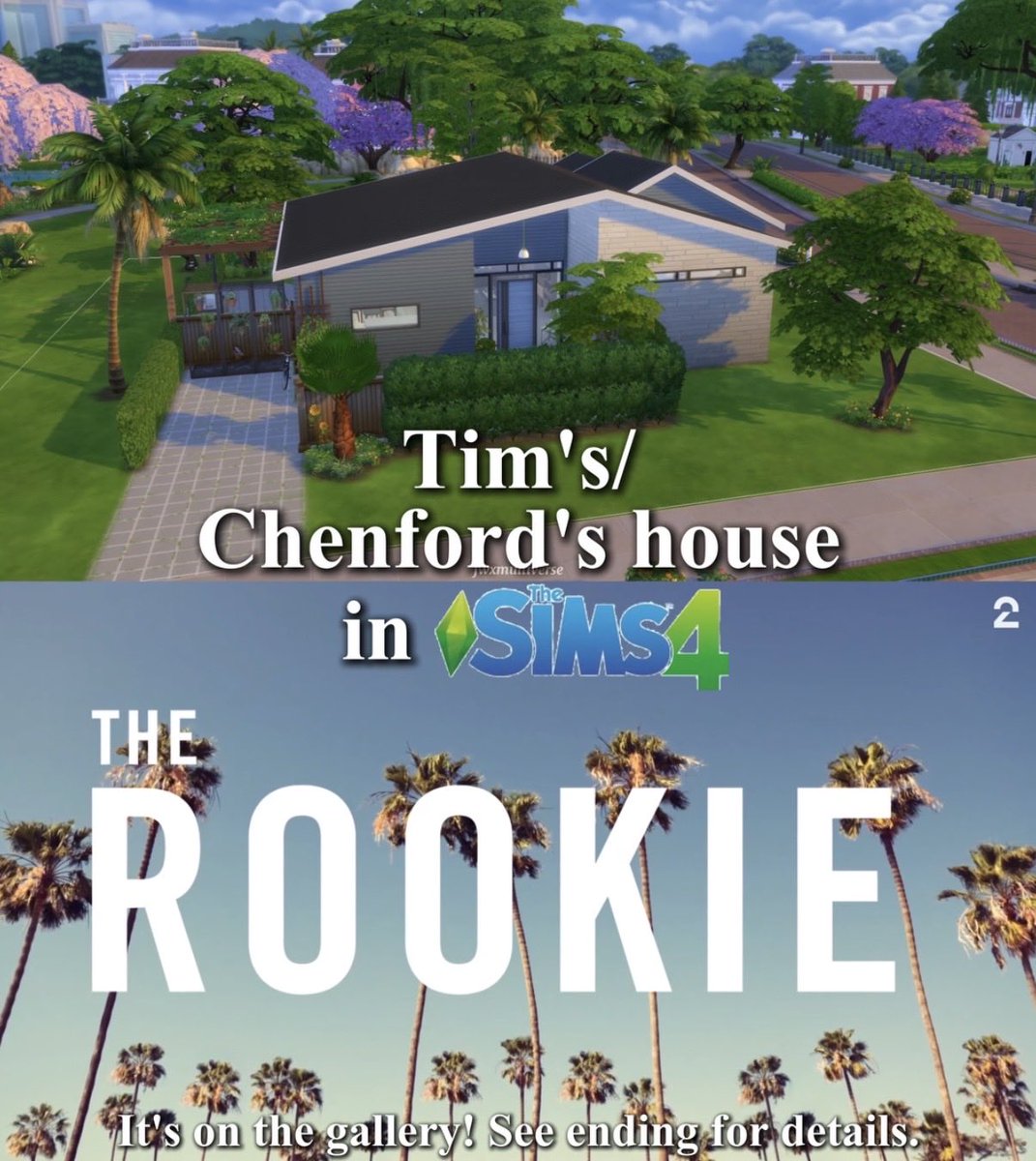 JulieW503's tweet photo. Chenford’s house in The Sims 4!🏡
Season 7-8 version. It’s on the EA gallery for download!💙💛 (Video is on my IG/Tt: jwxmultiverse!) 🧵

#TheRookie #TimBradford #LucyChen #TheSims4 #ShowUsYourBuilds #EA #TS4 https://t.co/9oTKf2Zrjj