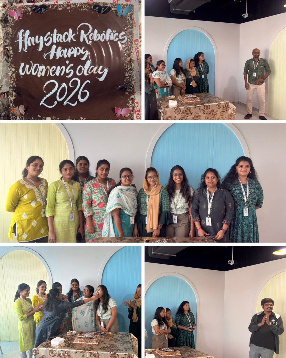 HaystackRobotic's tweet photo. Celebrating Women’s Day 2026 at Haystack Robotics 🌸
Sharing smiles, appreciation, and happy moments together. 💜
#WomensDay2026 #InternationalWomensDay #HaystackRobotics #WomenInTech #CelebrateWomen #TeamHaystack #WorkplaceCulture #IWD2026 #StrongerTogether https://t.co/ARYZIzAM8B