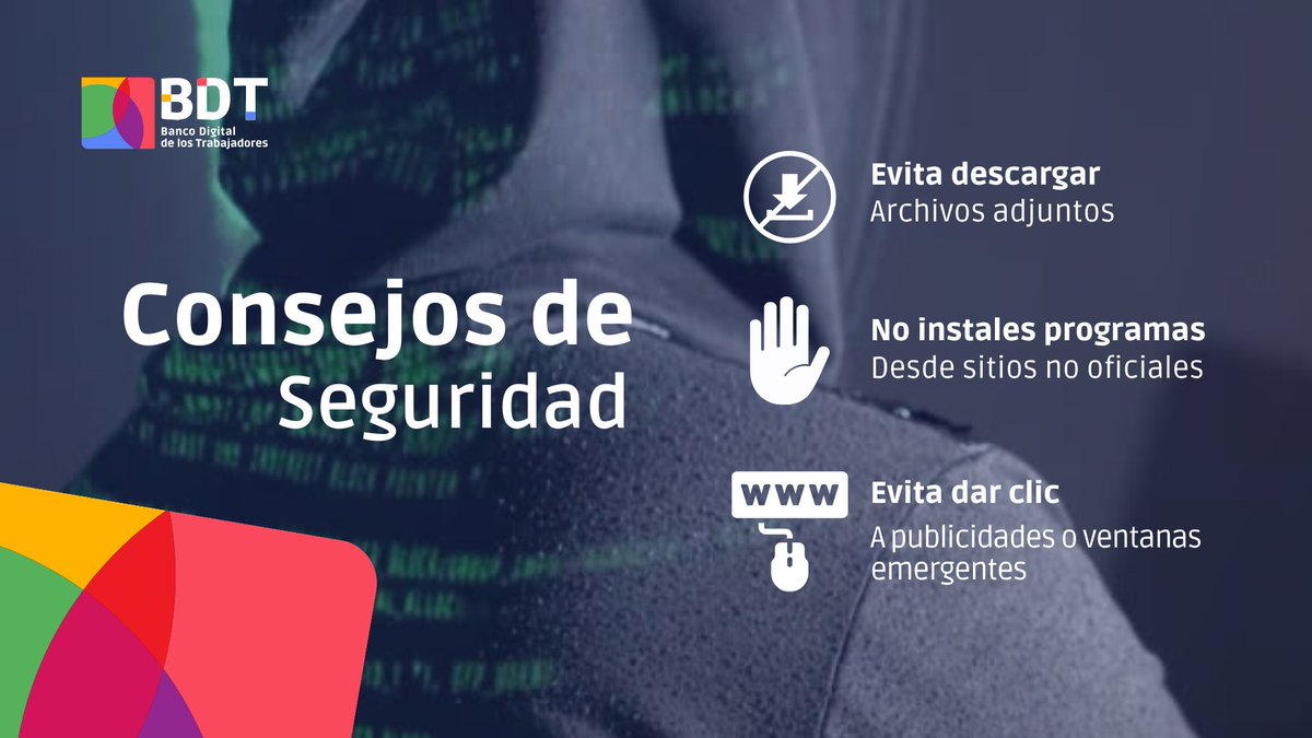 BDT_VE's tweet image. 📍Conoce y aplica este consejo de seguridad para el uso de BDT en Línea

#Comercio #Economía #Banca