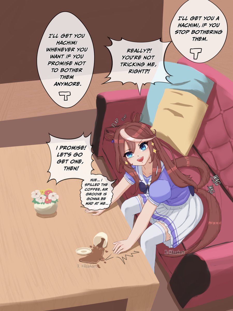 A hachimi a day keeps Teio away from trouble.

#umamusume #umamusumefanart #umamusumeprettyderby