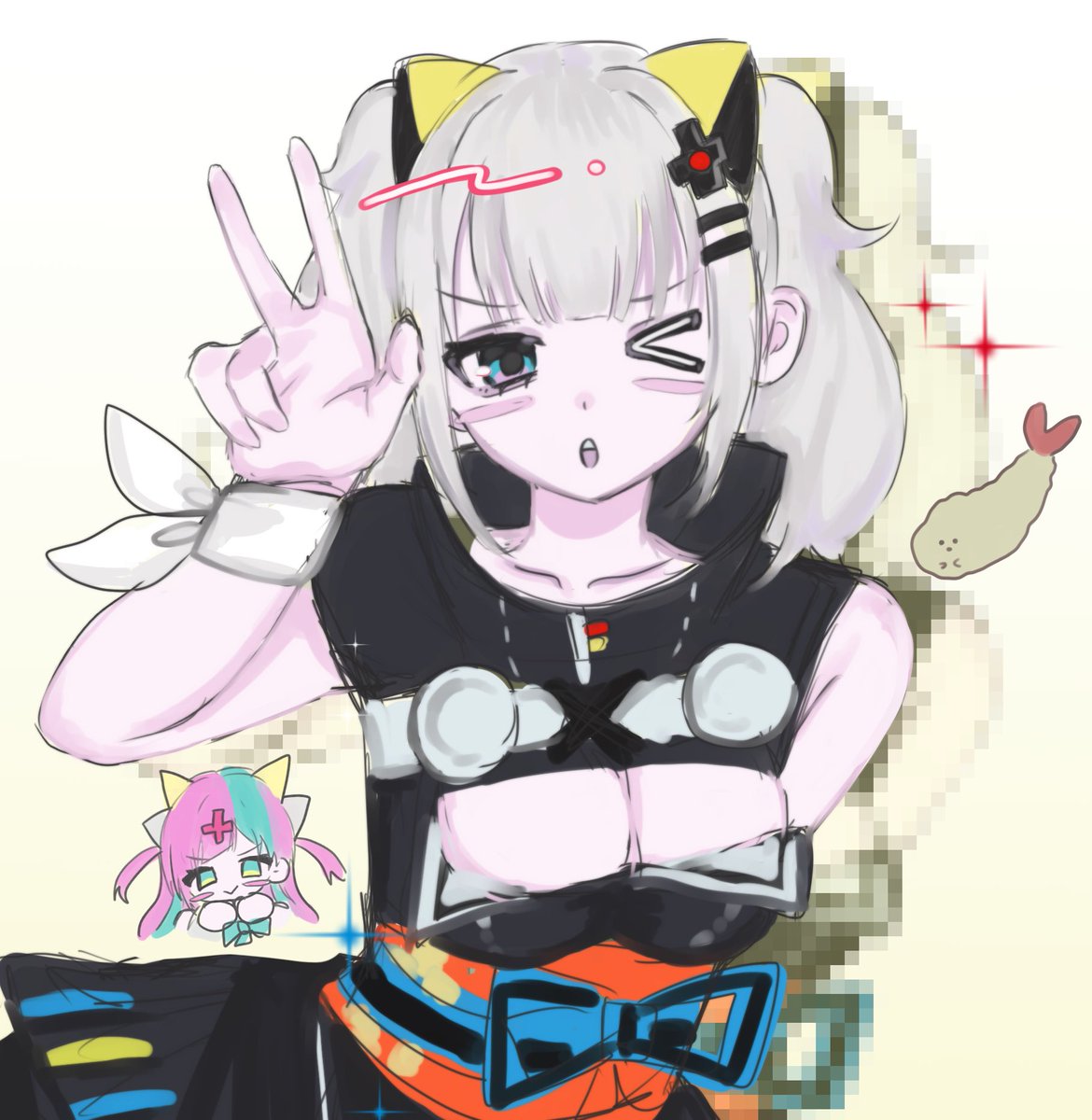 久しぶりにるなちゃん落書き #輝夜月
