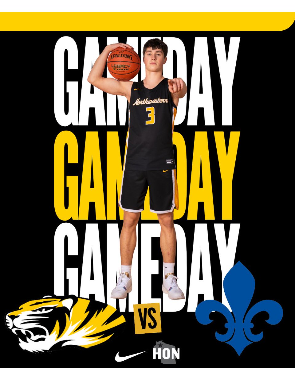 🚨 GAMEDAY 🚨
🆚 St. Croix Falls Saints 
📍 St. Croix Falls High School
⏰ 7:00 
🏀 Regional Semi-Final
📻 107.3 WNXR
📺 IFAN.TV CH:2 

#NEVERSATISFIED 
#FAMILY
#GOTIGERS