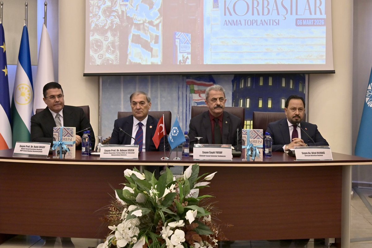 avbilaluludag's tweet photo. TÜRKSOY tarafından düzenlenen; Türkistan’ın bağımsızlık mücadelesinde destan yazan kahraman Korbaşıları rahmet, minnet ve saygıyla andığımız Türkistan Milli İstiklal Mücadelesi ve Korbaşıları anma toplantısında emeği geçen tüm kişi, kurum ve kuruluşlara teşekkür ederiz.

Tarih boyunca esarete boyun eğmeyen Türk milletinin, Türkistan’dan Anadolu’ya uzanan ortak bir ruhun eseri olan bu mücadelede canlarını feda eden tüm kahramanlarımızı rahmetle yâd ediyor, aziz hatıraları önünde saygıyla eğiliyoruz.

Ruhları şad, mekânları cennet olsun.