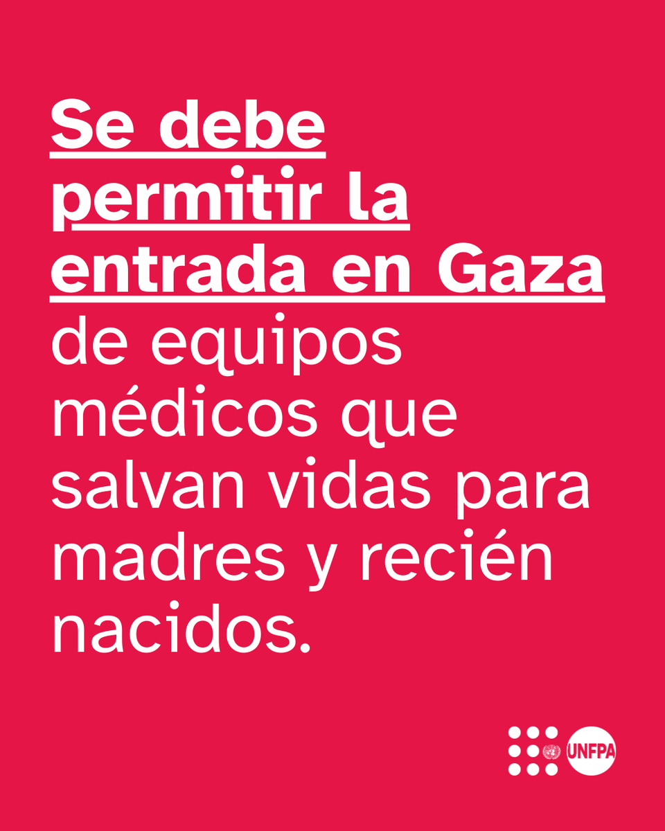 ONU_es's tweet photo. Cada día en Gaza, mujeres dan a luz en condiciones extremadamente difíciles.

UNFPA brinda apoyo vital a las madres y sus recién nacidos mediante servicios esenciales de salud.

El acceso humanitario sin restricciones es indispensable para llegar a todas las personas que lo necesitan con urgencia.