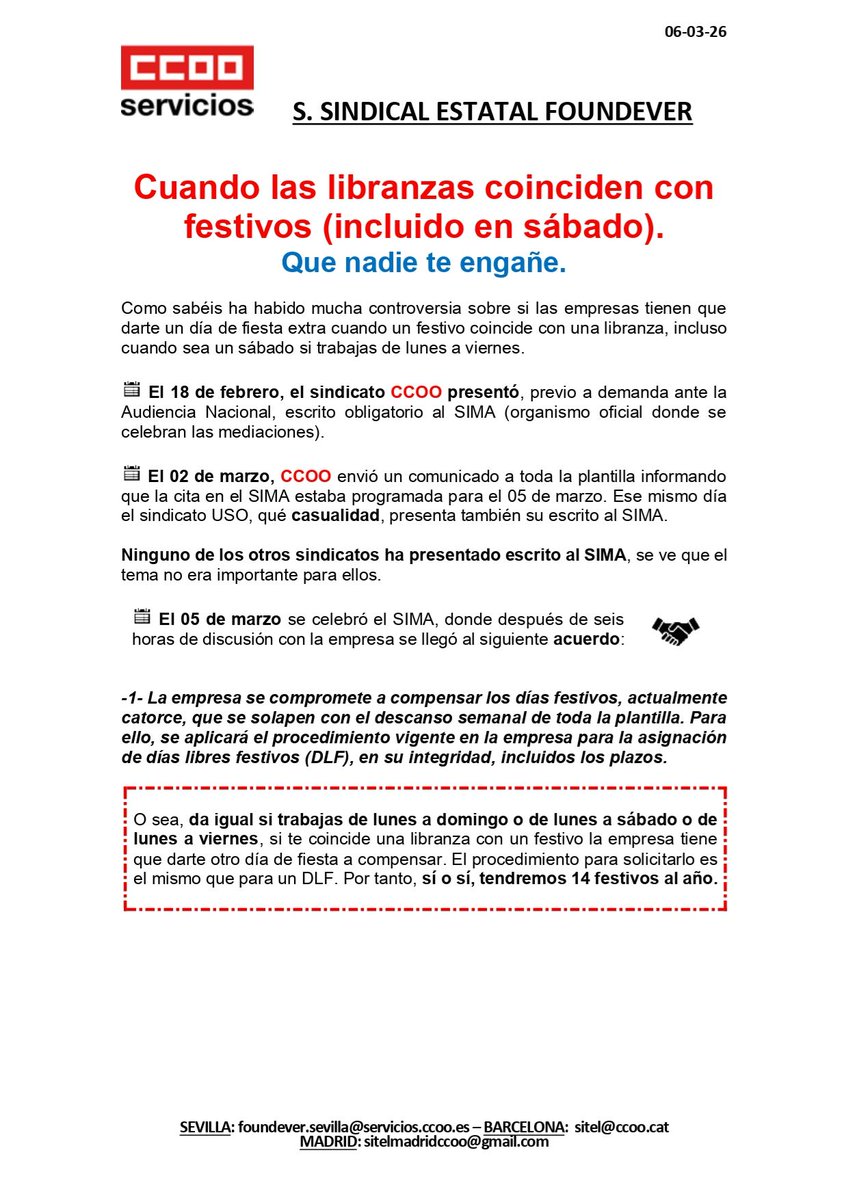 CCOO FOUNDEVER Sevilla tweet media