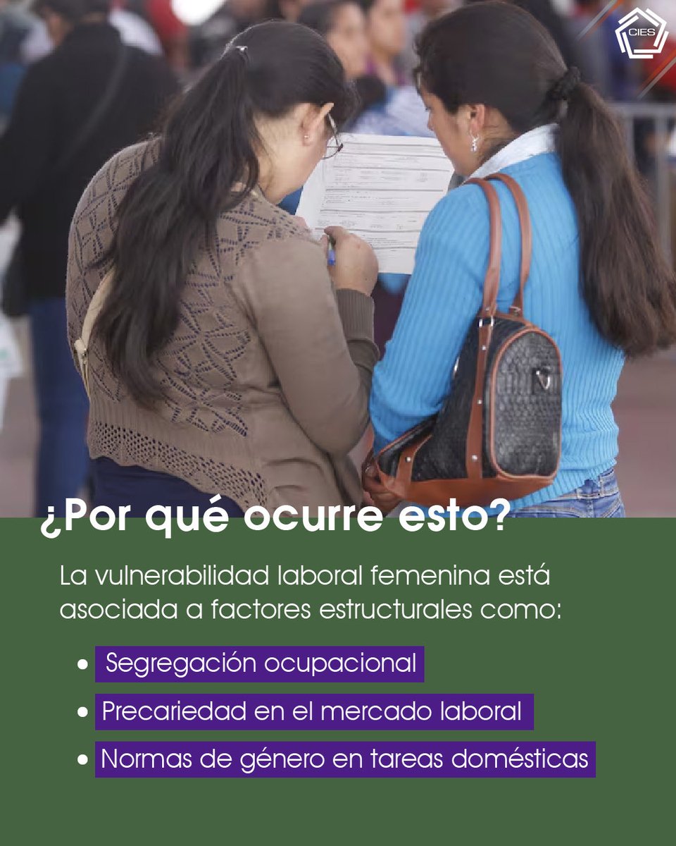 CIESLimaPeru's tweet photo. En el marco del #DíaInternacionalDeLaMujer, compartimos una investigación de la economista Stephy Riega, ganadora del Concurso de Investigaciones CIES 2025, que aborda este tema.

🔎 Revisa la investigación completa en nuestra página web:
https://t.co/Bshnuv98Ta https://t.co/1Ftcgzbx6U
