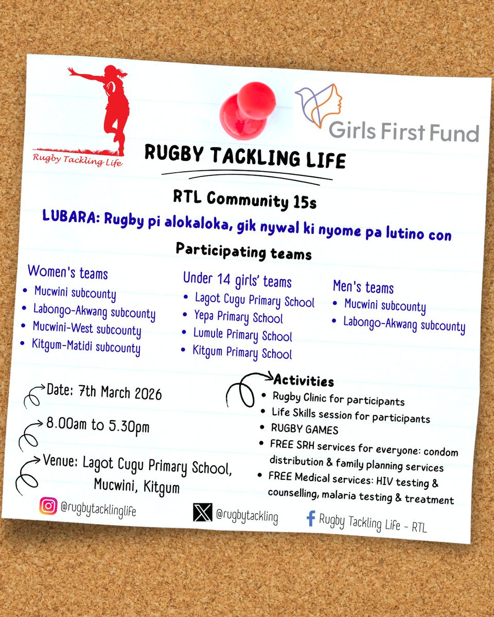 Rugby Tackling Life (RTL) - Uganda tweet media