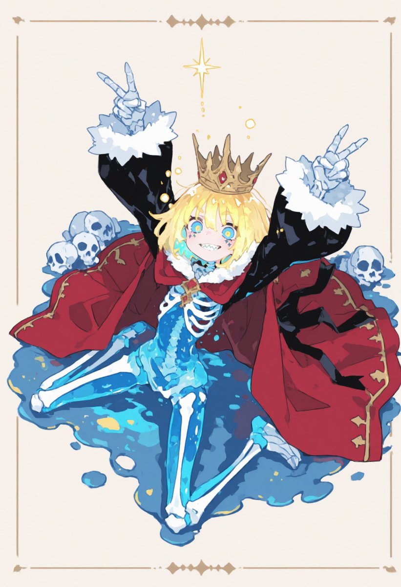 骸を使ってヒト型を保っているタイプのすらいむちゃんです😋😋
ビジュアルは骸側に依存するので、生前はおそらく王子様ッ🤩🤩