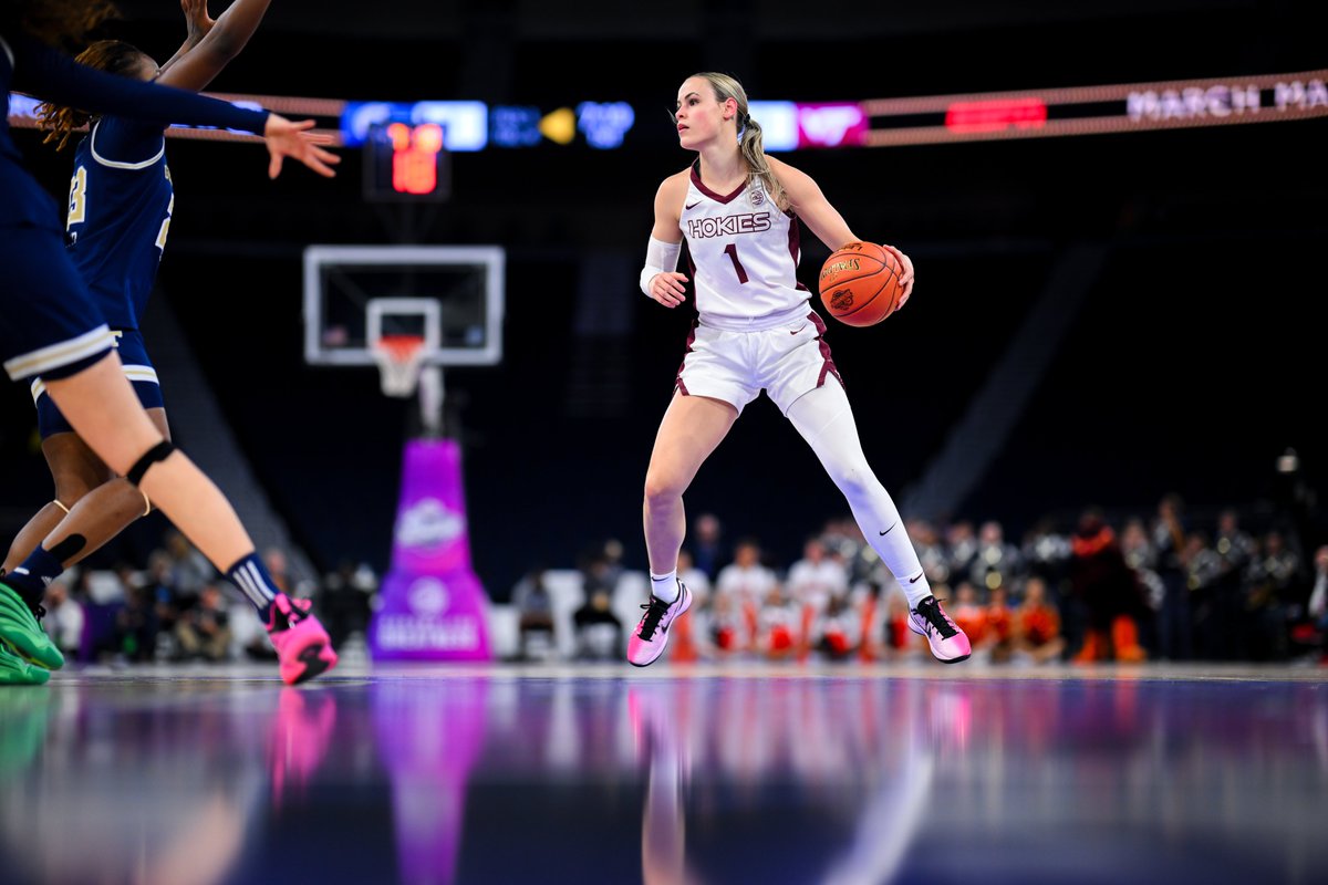 Spalding's tweet image. What do two double-doubles and a record breaking number of season steals have in common? They’re all things that happened in the first two rounds of the 2026 @accwbb Tournament 🤯🔥

Bring on the quarterfinals!

#Spalding #AlwaysBuilding