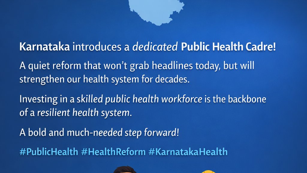 grbepi's tweet photo. 14 years. One report. Countless meetings. Changing governments. Persistent advocates who refused to let the idea die. Today, #Karnataka announced a #PublicHealthCadre. Advocacy works.

#Budget2026 https://t.co/oJvyxsIAsX