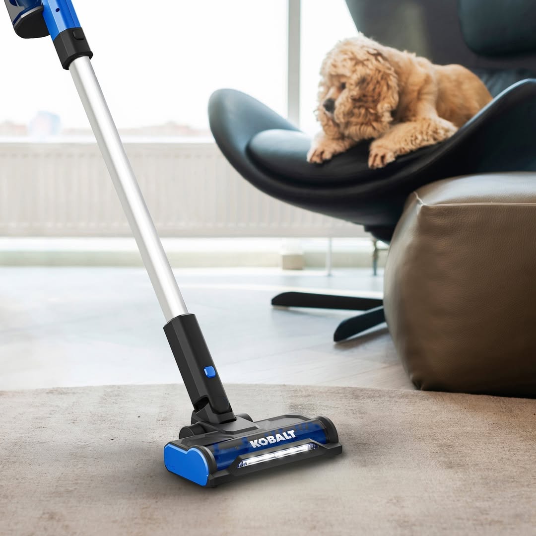 kobalttoolsusa's tweet photo. New product alert! Just in time for holiday shopping is Kobalt's newest product, the 24 volt cordless stick vacuum. Tackle big messes with power and convenience.

Dm to shop the vacuum and Friday deals on Kobalt products. https://t.co/CdHzHg3LBJ