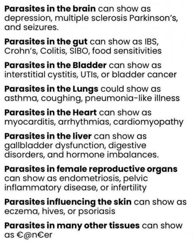 iontecs_pemf's tweet photo. Right. I've said this for years. All doctors around the world knew 100 yrs ago that medical problems other than from trauma are always, virtually 100% of the time, parasites. They stopped teaching regular deworming for people and everyone just acted like we don't get them, but every other animal everywhere, does. Boom. Western medicine hijacked every person to become a life-long chronically-sick yacht-payment source. There's a special place in hell for the medical mafia.