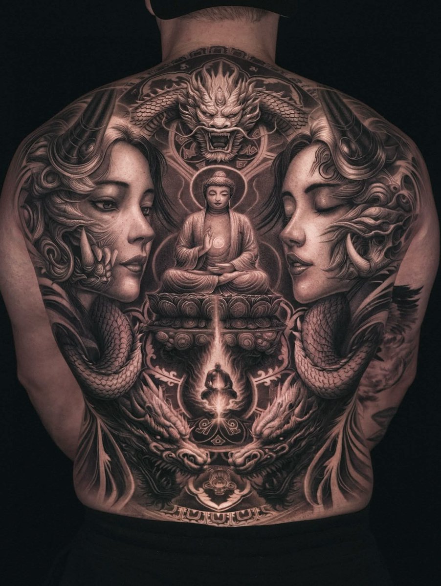 worldtattooG's tweet photo. • Tattoo art by © Sumoktattooer https://t.co/KxjUlv019A