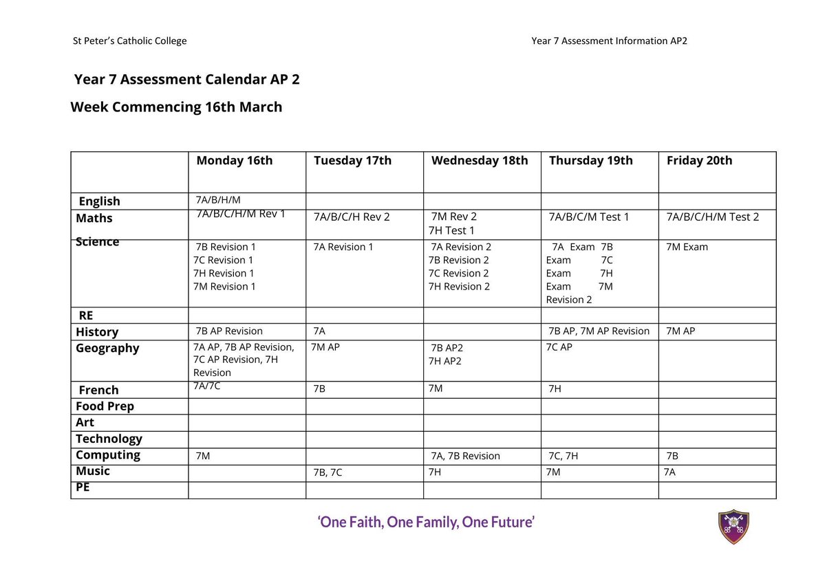 St Peter's Catholic College tweet media