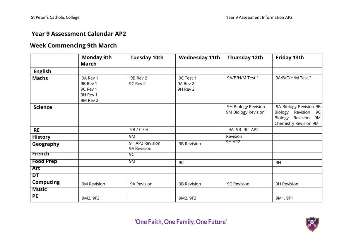 St Peter's Catholic College tweet media