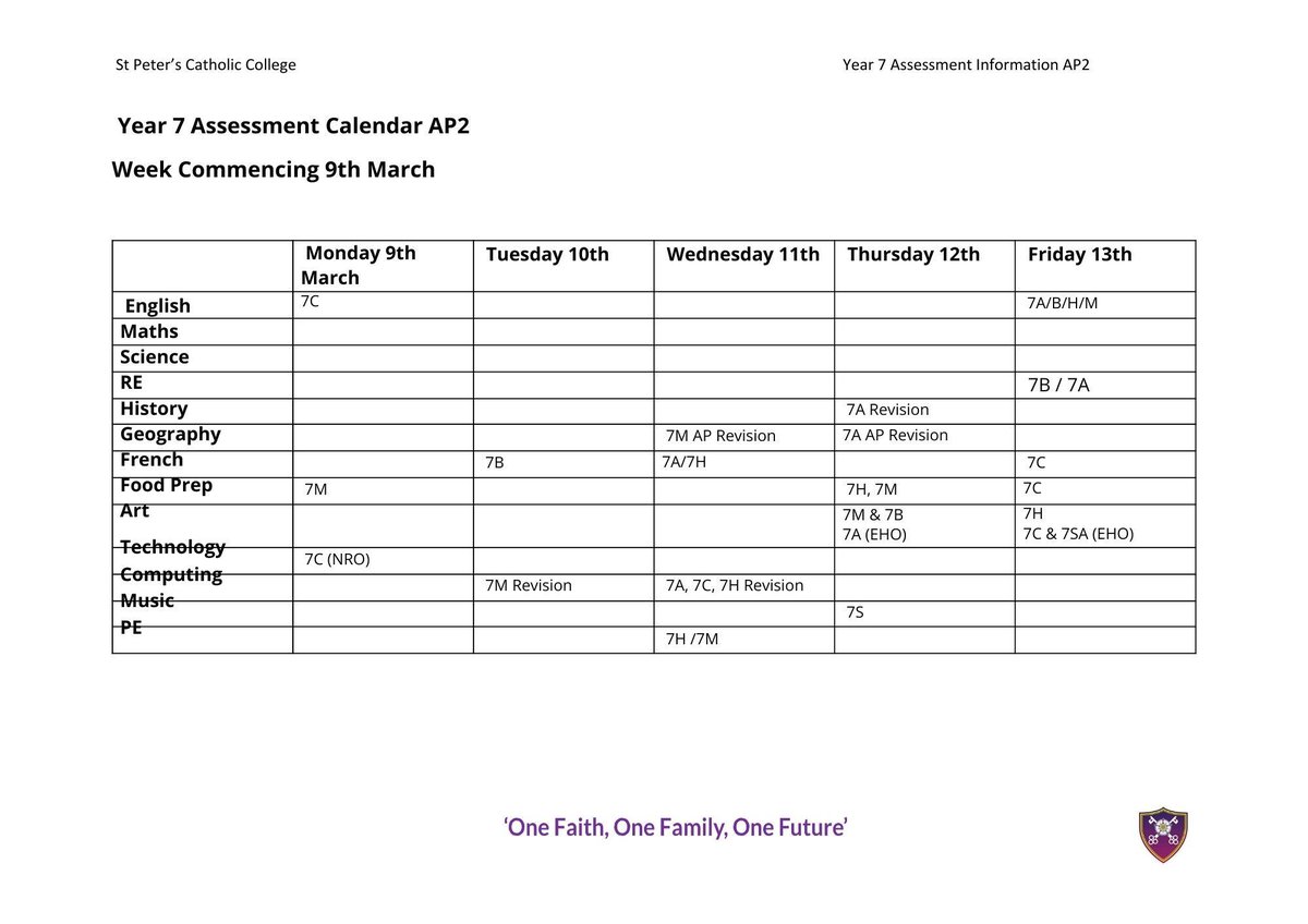 St Peter's Catholic College tweet media