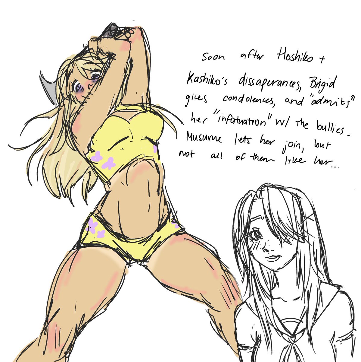 throw back 2 when I was fixated on yansim for months and I made a whole au for my oc Brigit