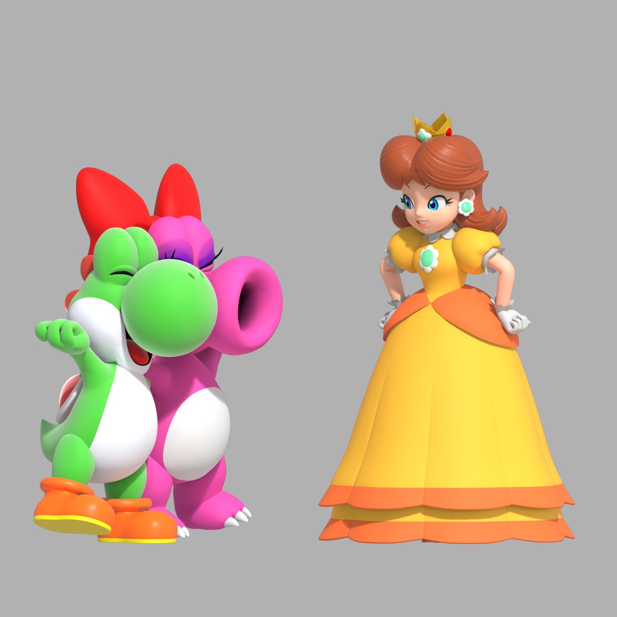 Birdo and Yoshi got debuts. Daisy say congrats to them [ALT Birdo and Yoshi got debuts. Daisy say congrats to them [ALT