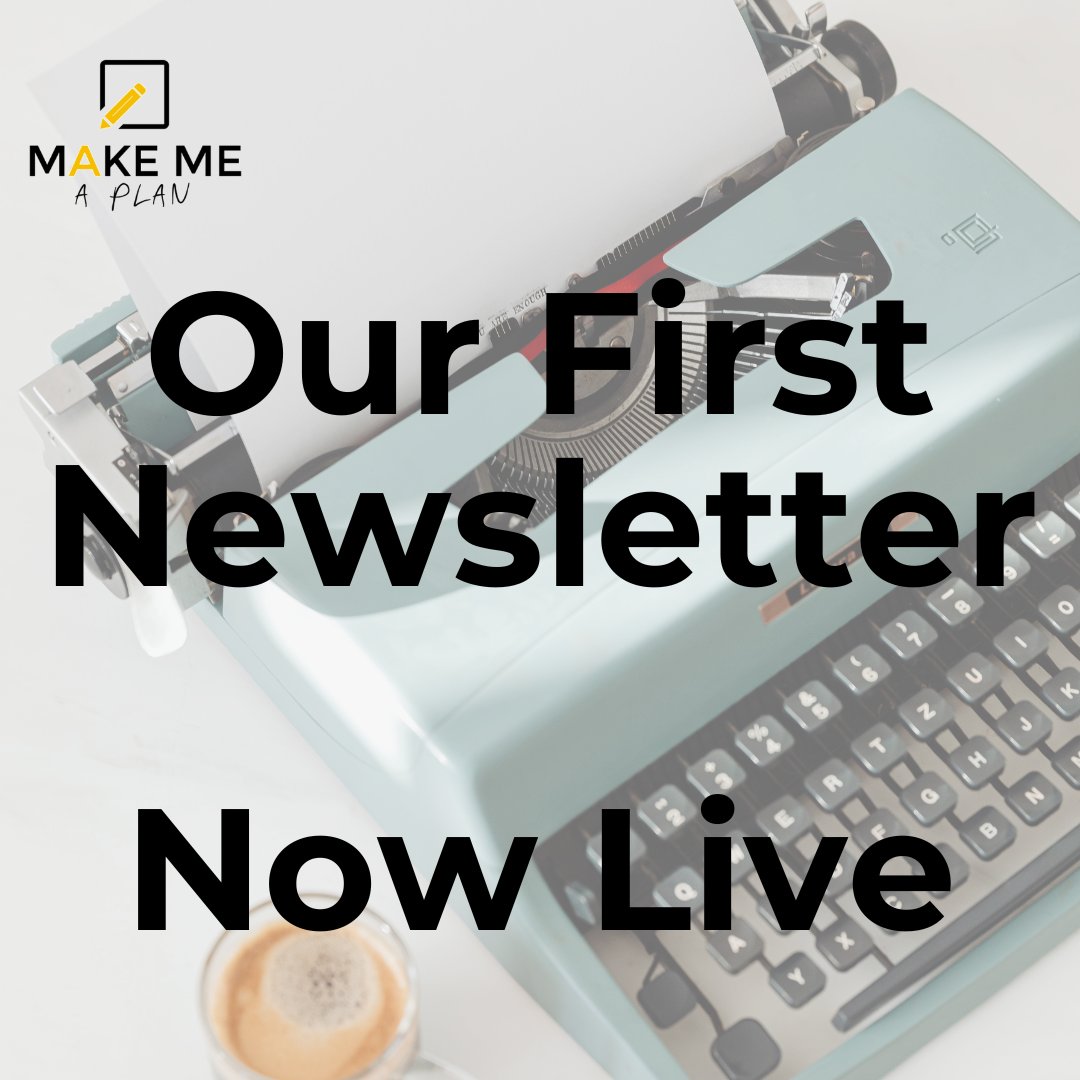 Our first MMAP newsletter is out today, sharing planning tips, wellbeing ideas and monthly inspiration.

Thank you to everyone who has signed up so far. You can sign up here - fa488cee.sibforms.com/serve/MUIFAB1p…

#MakeMeAPlan #NewsletterLaunch #SmallStepsBigImpact