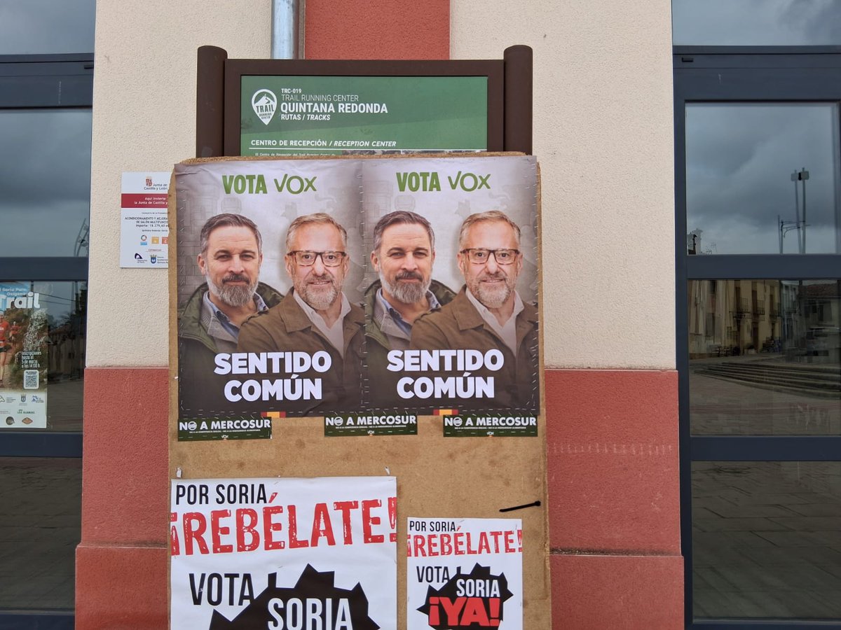 Mañana de #SentidoComún.
El que no tienen algunos, que para poner sus carteles en Quintana Redonda quitan los de VOX.
Nos rebelamos frente a estas prácticas alejadas de lo razonable: argumentos en contra los que estimen oportunos, actitudes barriobajeras no. ¿Miedo?
