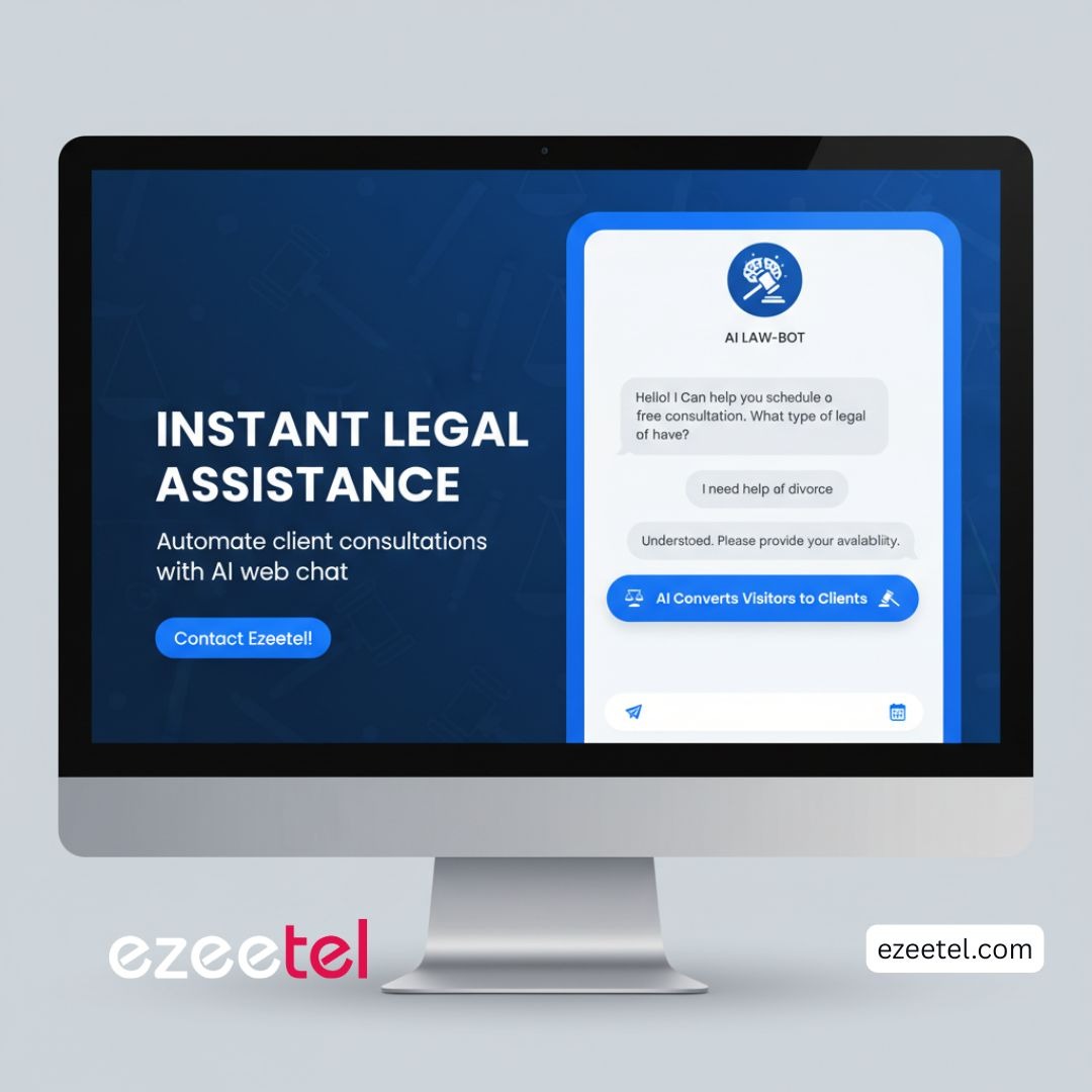 ezeetel_info's tweet photo. Ezeetel AI Web Chat converts website visitors into consultations instantly, improving client engagement for law firms.
📧info@ezeetel.com
📞+1 855 299 2231
🌐https://t.co/ixiFnpwsD0
#LegalTech #LawFirmMarketing #AIWebChat #ClientConversion #LegalAutomation #24x7Support #Ezeetel https://t.co/uw5SFeE89I