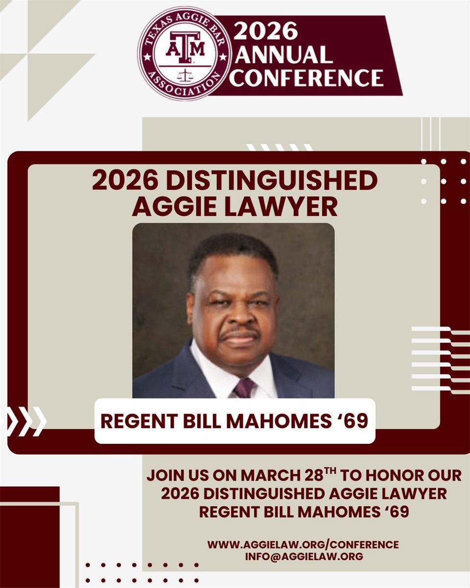 Texas Aggie Bar Association tweet media