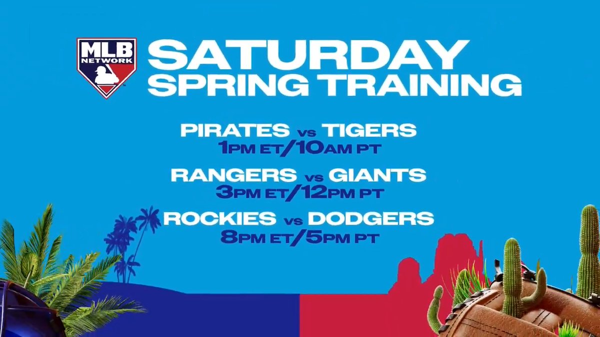 We've got three live games coming your way today on MLB Network!
The @Pirates and @Tigers lead us off at 1pm ET.