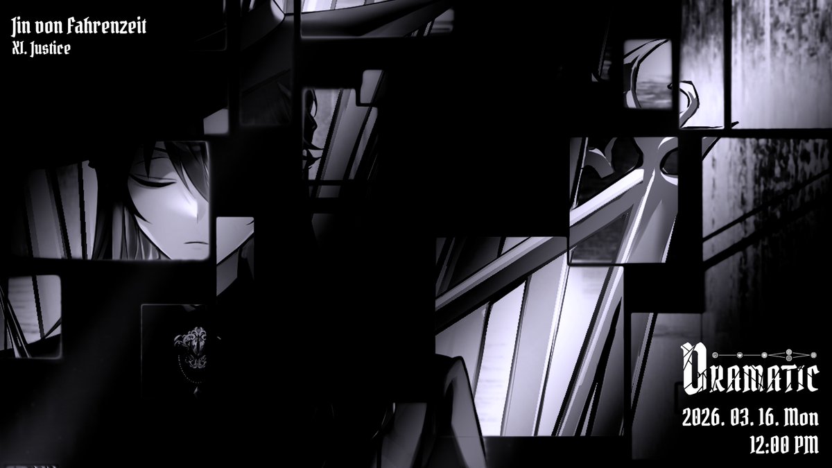 🔳 𝙴𝙳𝙴𝙻𝙸𝙰𝙽 𝟷𝚜𝚝 𝙰𝙽𝙽𝙸𝚅𝙴𝚁𝚂𝙰𝚁𝚈 🔳
🔲 𝙾𝚁𝙸𝙶𝙸𝙽𝙰𝙻 𝙳𝙸𝙶𝙸𝚃𝙰𝙻 𝚂𝙸𝙽𝙶𝙻𝙴 🔲
🎞️ 𝐃𝐑𝐀𝐌𝐀𝐓𝐈𝐂 🎞️

𝐄𝐃𝐄𝐋. 𝐉𝐢𝐧 𝐯𝐨𝐧 𝐅𝐚𝐡𝐫𝐞𝐧𝐳𝐞𝐢𝐭
𝐗𝐈. 𝐉𝐮𝐬𝐭𝐢𝐜𝐞

🗓️ 𝚁𝙴𝙻𝙴𝙰𝚂𝙴𝙳 𝙾𝙽 🗓️
𝟐𝟎𝟐𝟔.𝟎𝟑.𝟏𝟔. 𝐌𝐨𝐧 𝟏𝟐:𝟎𝟎 𝐏𝐌 𝐊𝐒𝐓

#Vtuber