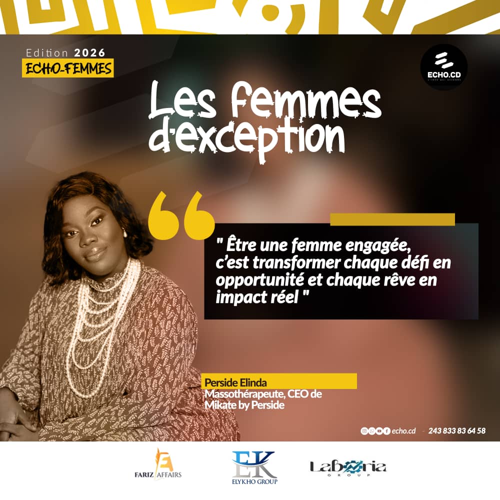 EchocdNews's tweet photo. #ECHOFEMMES2026 - Femme d'exception : Massothérapeute, CEO de Mikate by Perside https://t.co/muYfAffnkN
