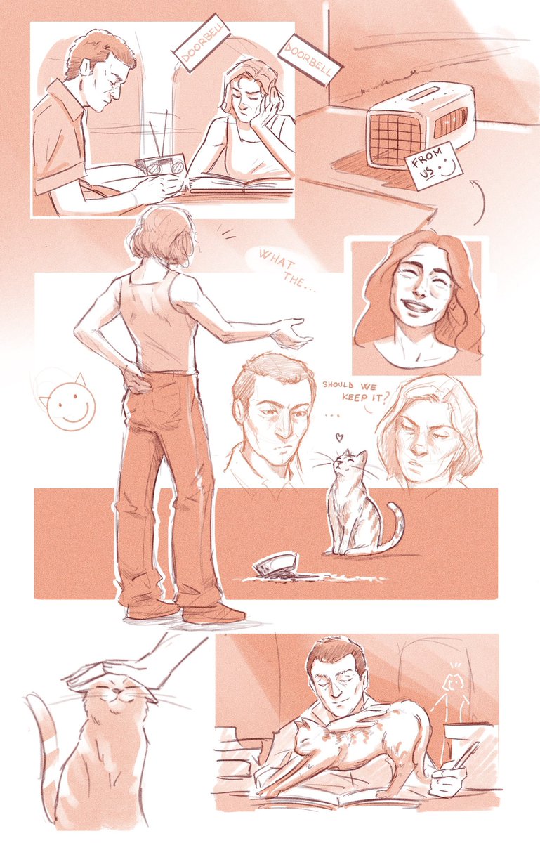 esi_frog's tweet image. The Hive gives Carol a taste of her own medicine (orange cat behavior). Manousos goes along with it #PLURIBUS