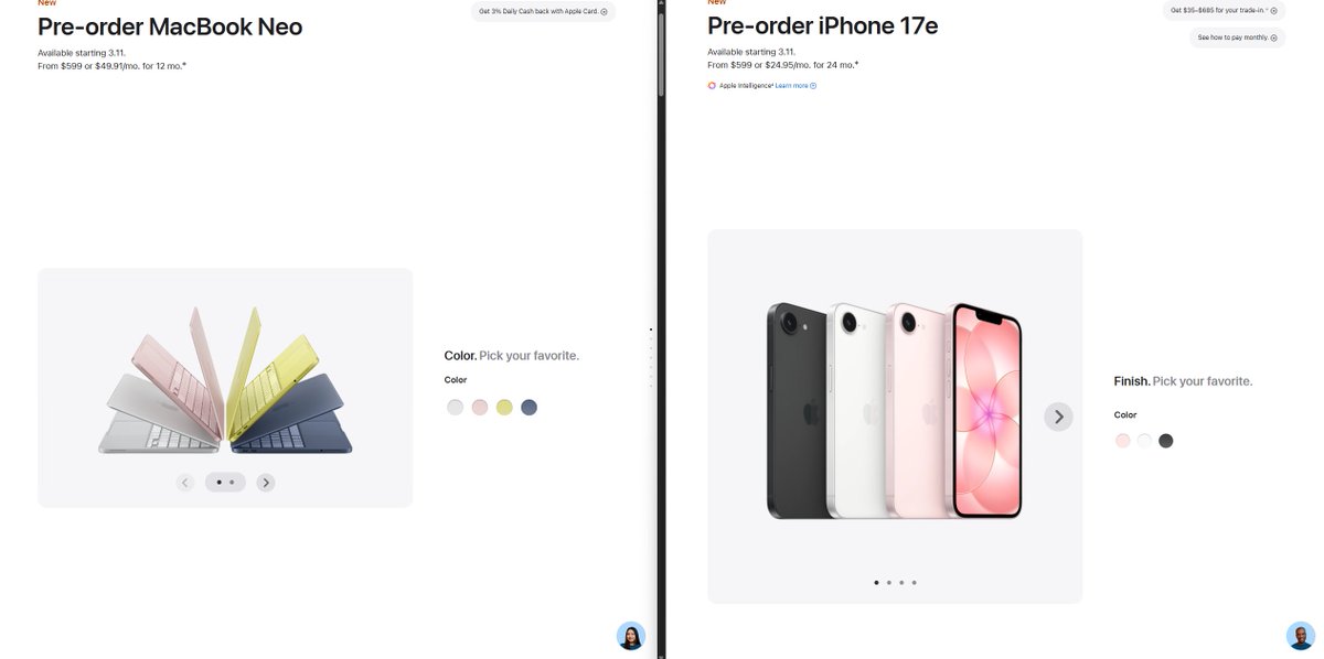 If you were gonna release like a budget line up  and with the intended target market - you could have at least given them both the same color sets 😂

i feel like that could have been an EASY sell - and you can do like a bundle deal of sorts for those with the education discount