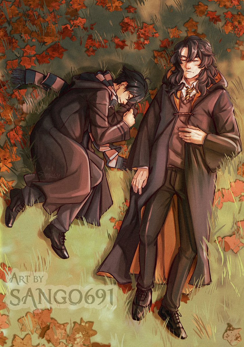 sango691_'s tweet photo. A rough illu thats been lying around for a while but Im motivated to publish it despite the poor quality Sorry 
Wulfran: @ me
Fenrir: @wozaq.bsky.social 

#HL #Hogwarts #HogwartsLegacy #HogwartsLegacyMc #HogwartsLegacyfanart #HLMC #HLart #HogwartsLegacyRp #Ravenclaw #Hufflepuff https://t.co/DTJVsIPucW