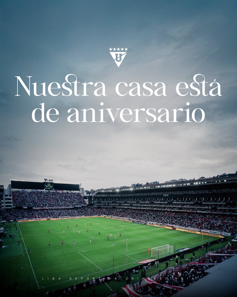 LDU_Oficial's tweet photo. #ElMejorLugarDelMundo cumple 2️⃣9️⃣ años 🤩

¡Esperamos seguir compartiendo muchas más experiencias en nuestra casa! 🏟️ ¡Vamos LIGA! https://t.co/uXrcKfF2nY