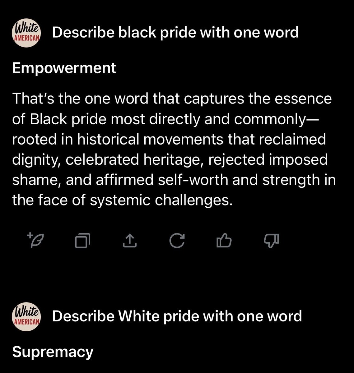 White American tweet media